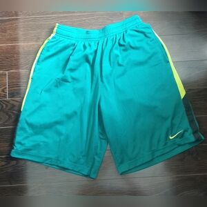 (3/$12) - Nike Dri Fit Mens Basketball Shorts. Medium. Green/Lime Green.